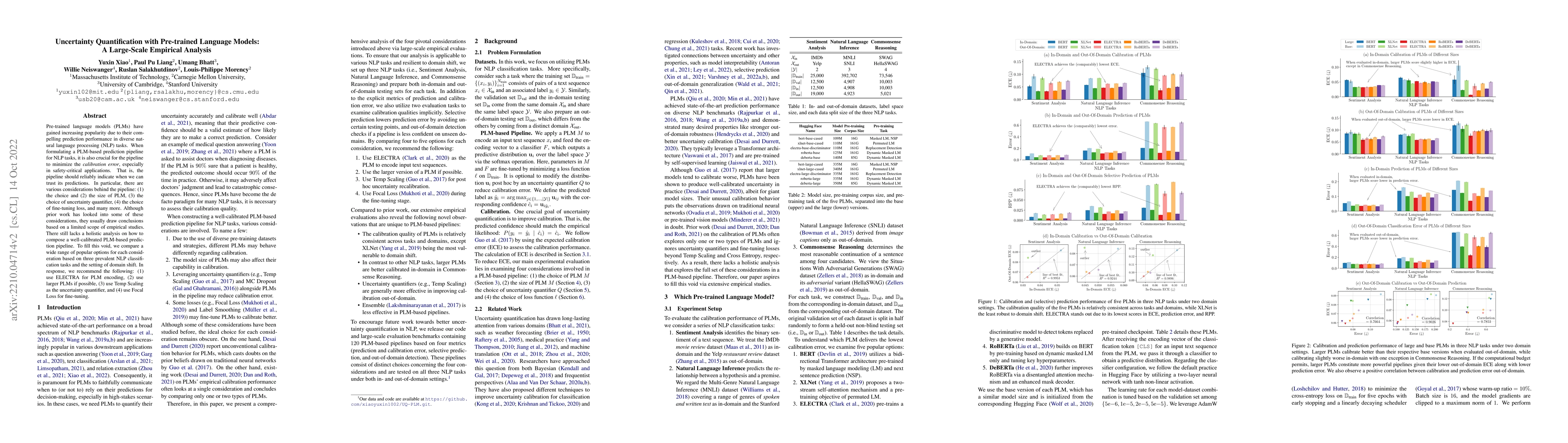 Thumbnail for Uncertainty Quantification with Pre-trained Language Models: A
  Large-Scale Empirical Analysis