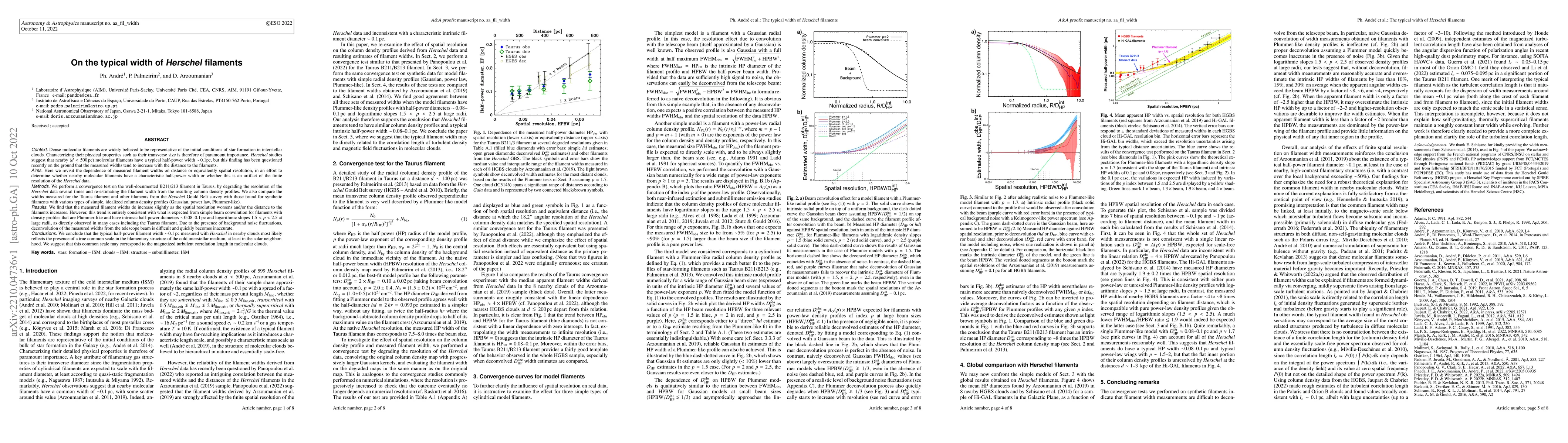 Thumbnail for On the typical width of Herschel filaments