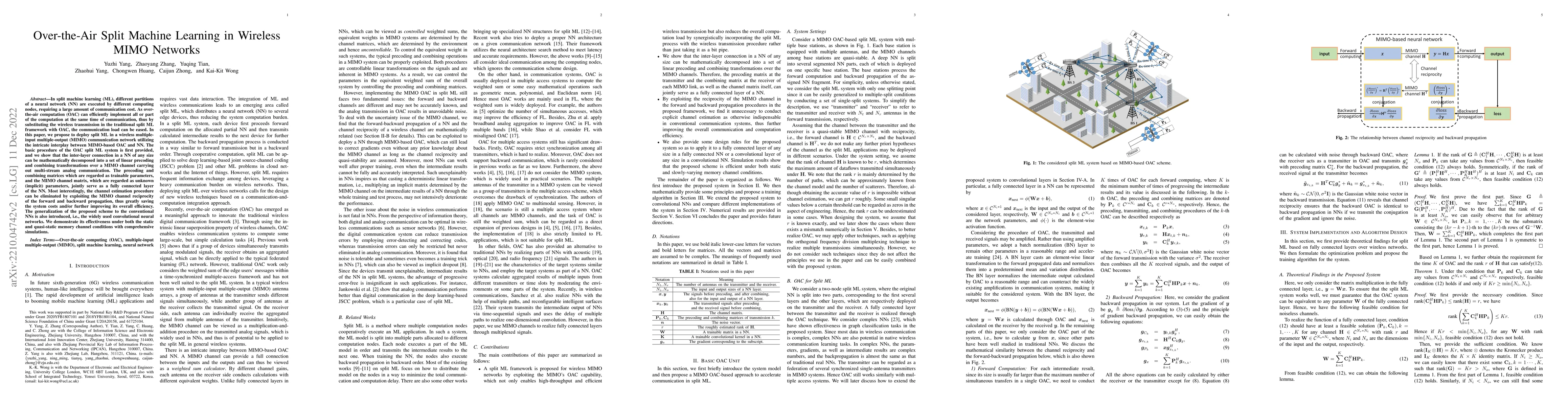 Thumbnail for Over-the-Air Split Machine Learning in Wireless MIMO Networks