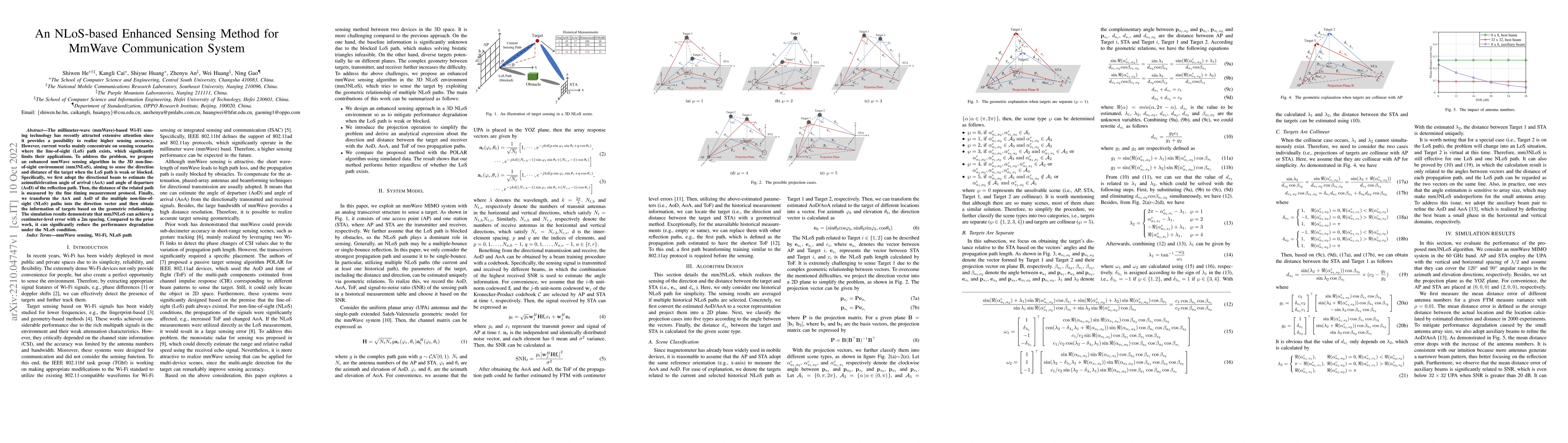 Thumbnail for An NLoS-based Enhanced Sensing Method for MmWave Communication System