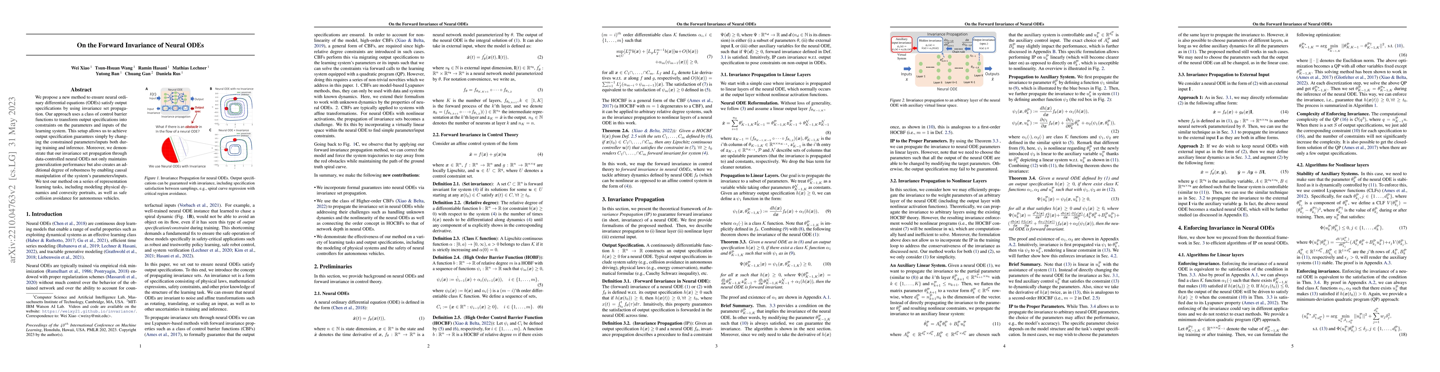 Thumbnail for On the Forward Invariance of Neural ODEs