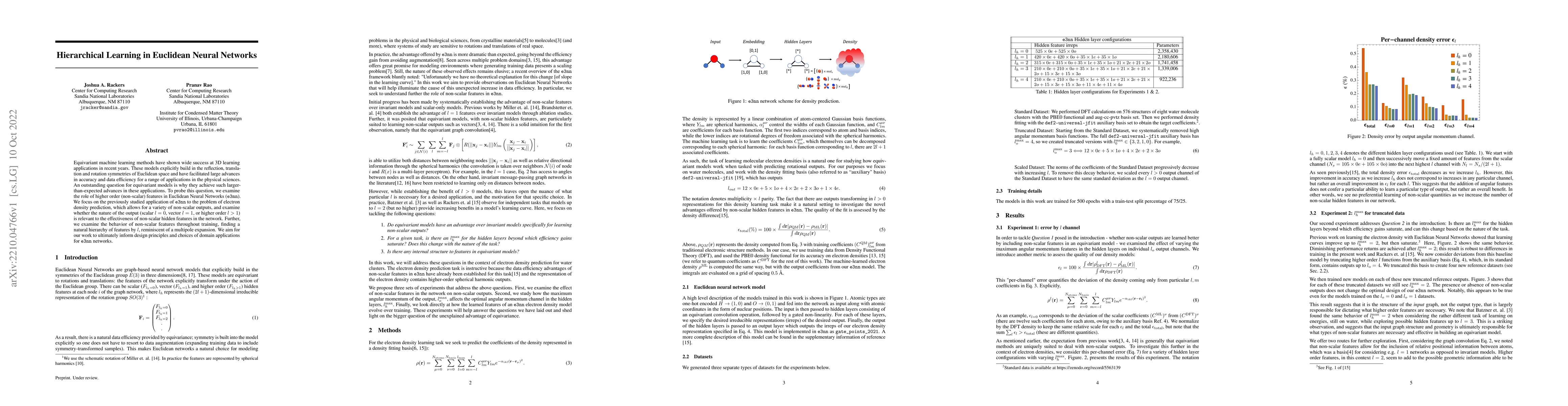 Thumbnail for Hierarchical Learning in Euclidean Neural Networks