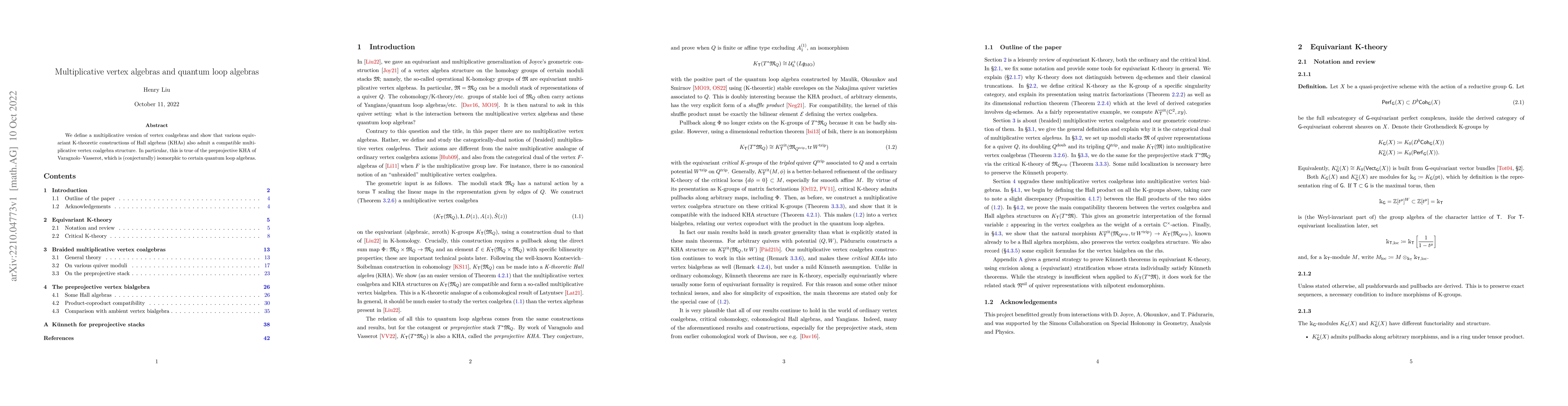 Thumbnail for Multiplicative vertex algebras and quantum loop algebras