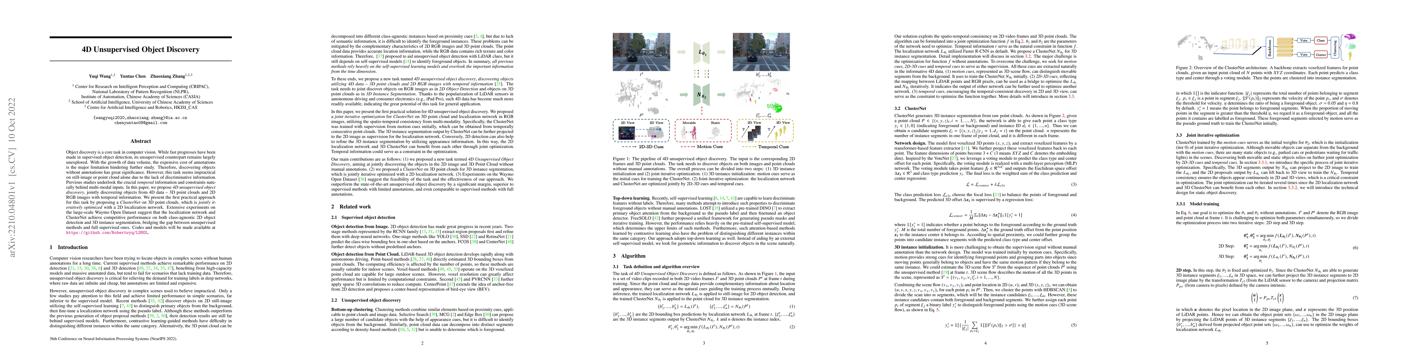 Thumbnail for 4D Unsupervised Object Discovery
