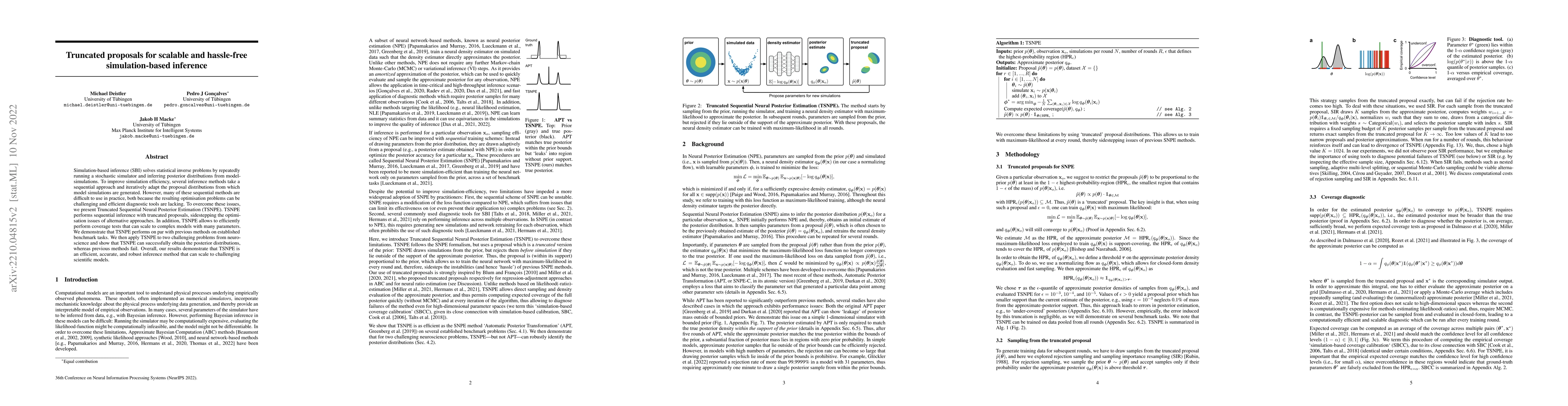 Thumbnail for Truncated proposals for scalable and hassle-free simulation-based
  inference