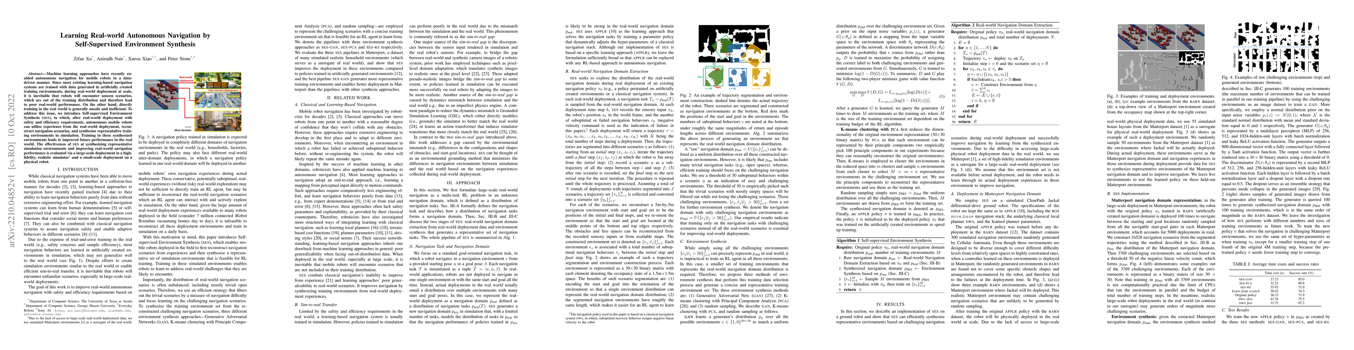 Thumbnail for Learning Real-world Autonomous Navigation by Self-Supervised Environment
  Synthesis