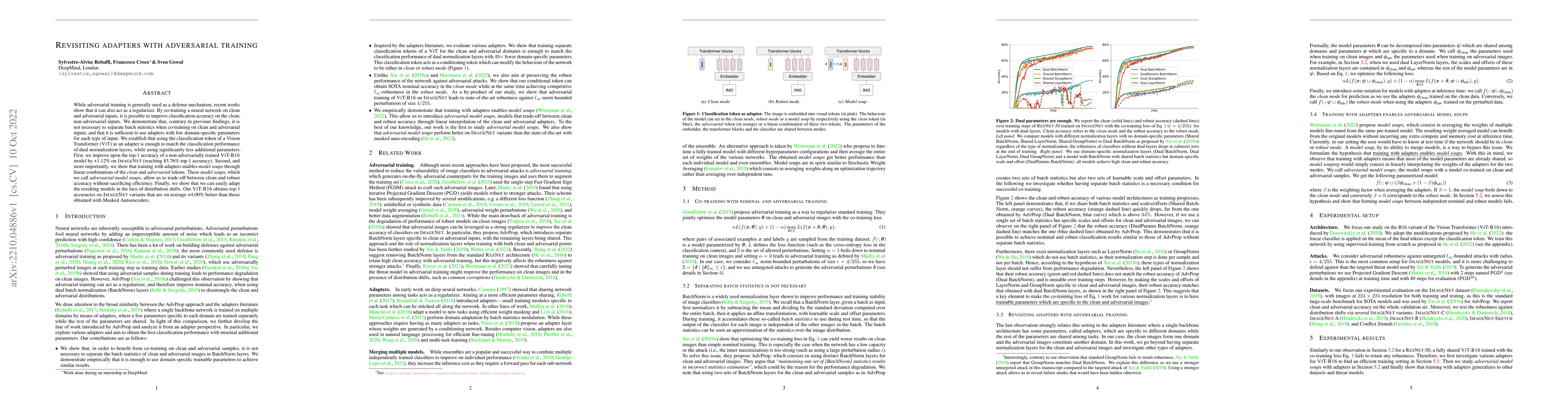 Thumbnail for Revisiting adapters with adversarial training