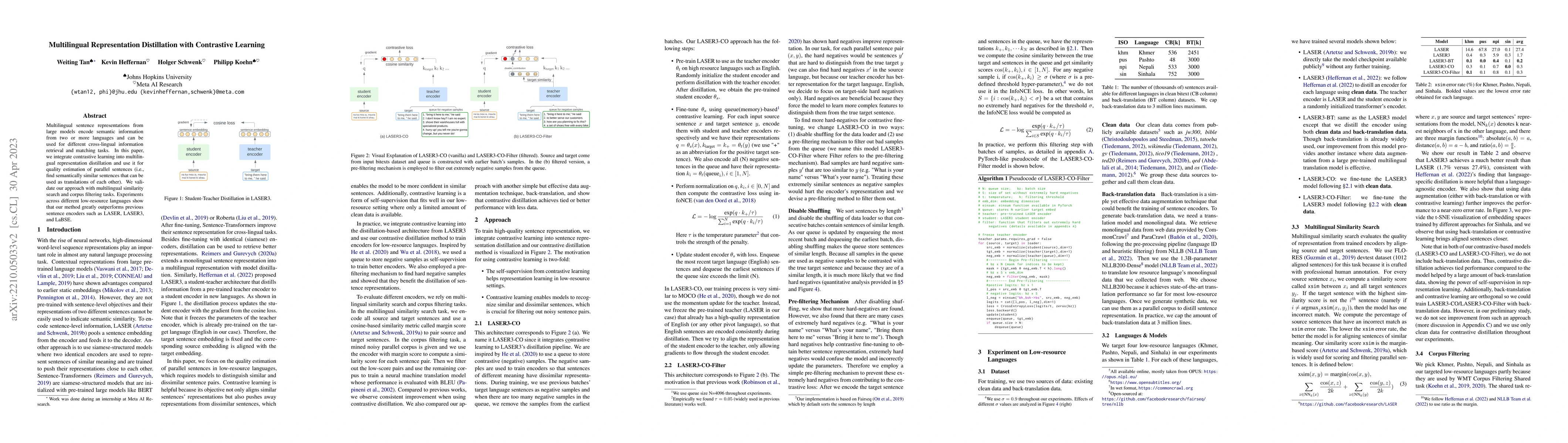 Thumbnail for Multilingual Representation Distillation with Contrastive Learning