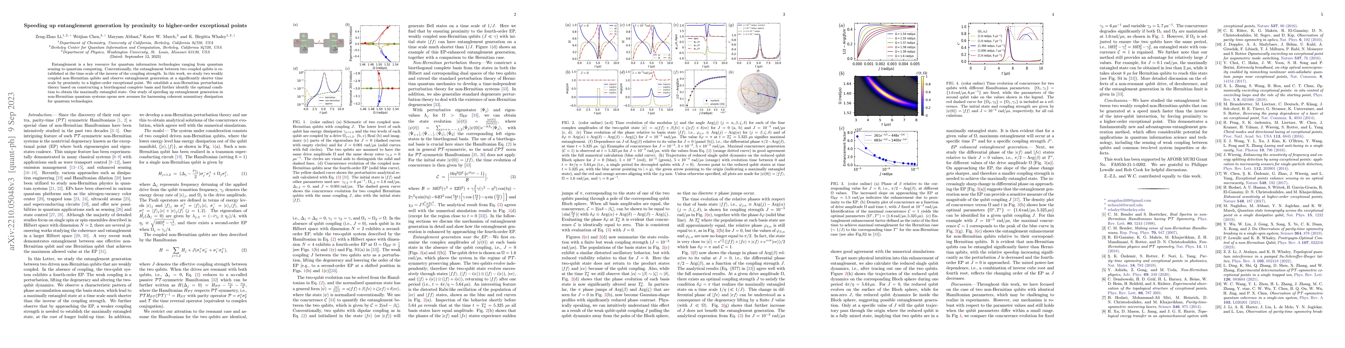 Thumbnail for Speeding up entanglement generation by proximity to higher-order
  exceptional points