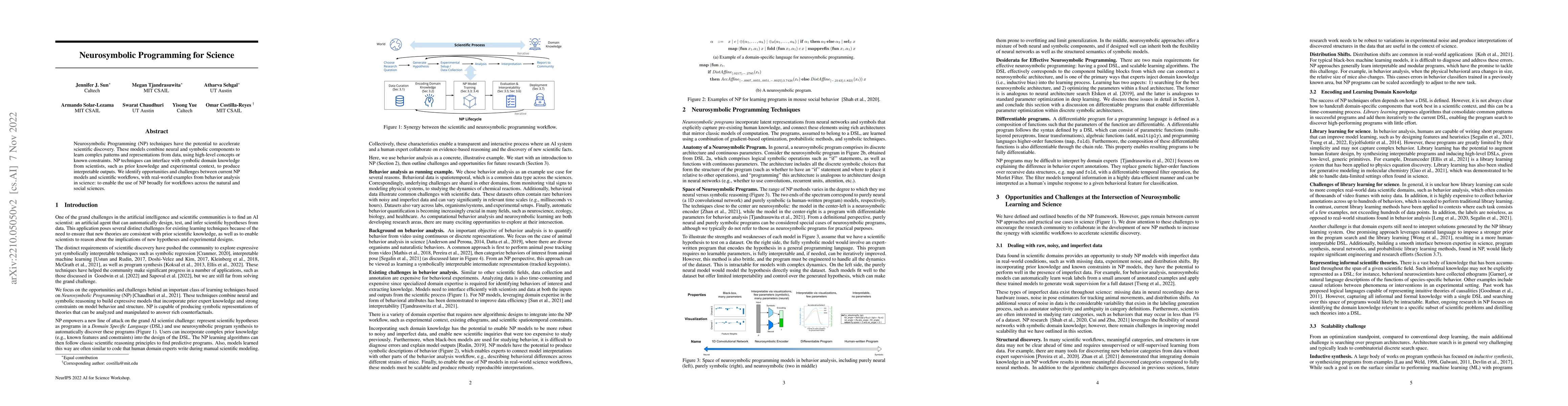 Thumbnail for Neurosymbolic Programming for Science