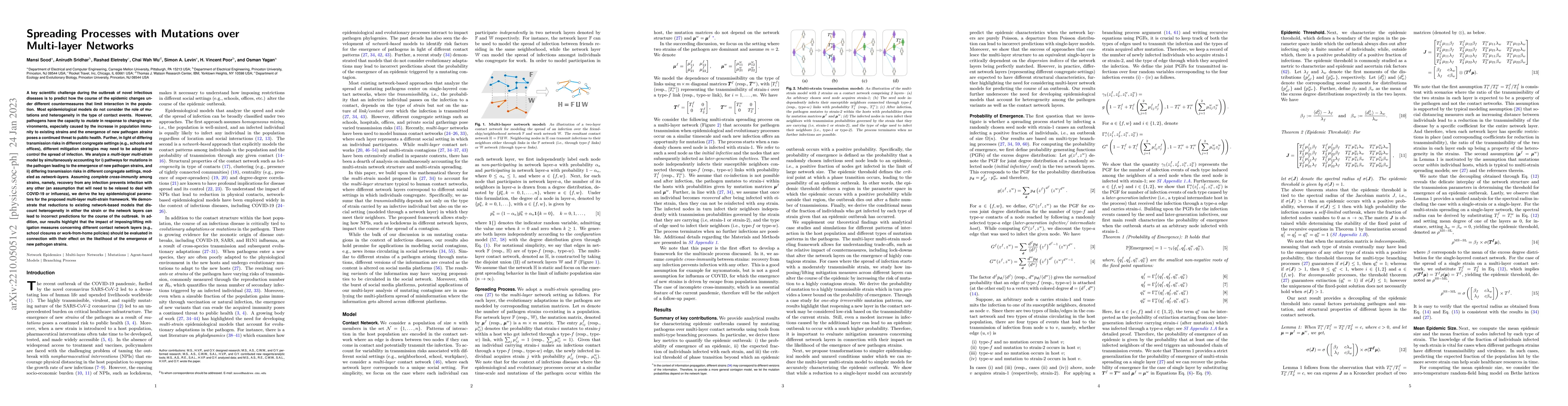 Thumbnail for Spreading Processes with Mutations over Multi-layer Networks