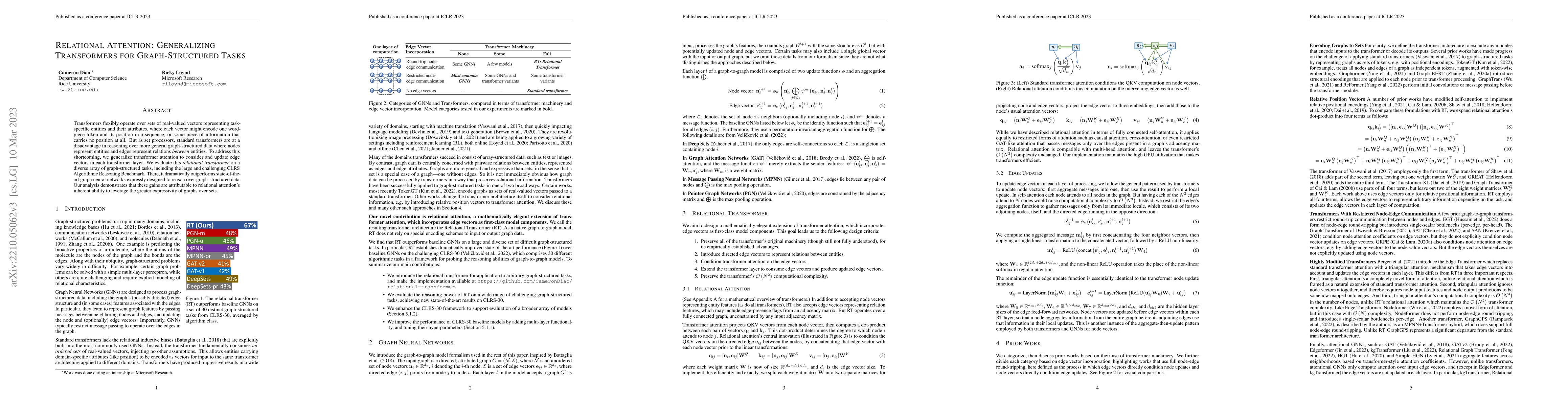 Thumbnail for Relational Attention: Generalizing Transformers for Graph-Structured
  Tasks