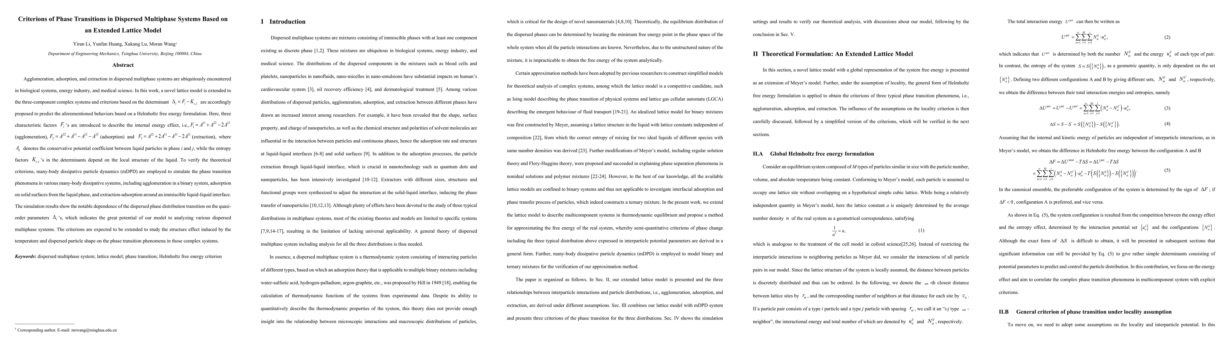 Thumbnail for Criterions of Phase Transitions in Dispersed Multiphase Systems Based on
  an Extended Lattice Model