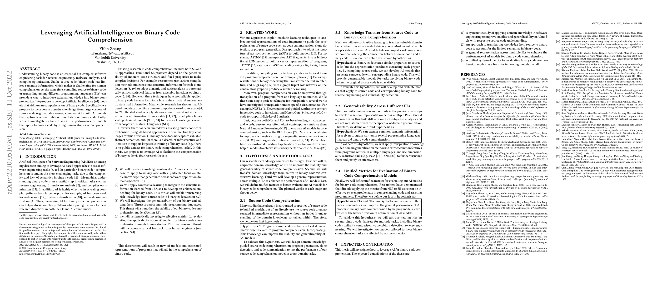 Thumbnail for Leveraging Artificial Intelligence on Binary Code Comprehension