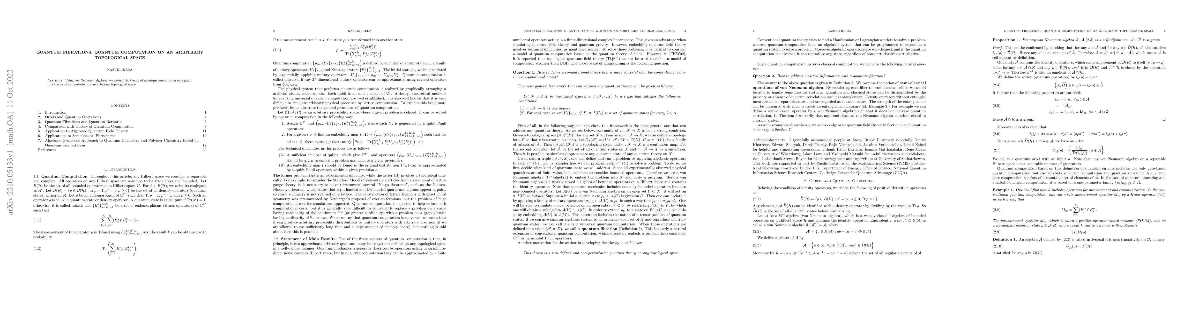 Thumbnail for Quantum Fibrations: quantum computation on an arbitrary topological
  space