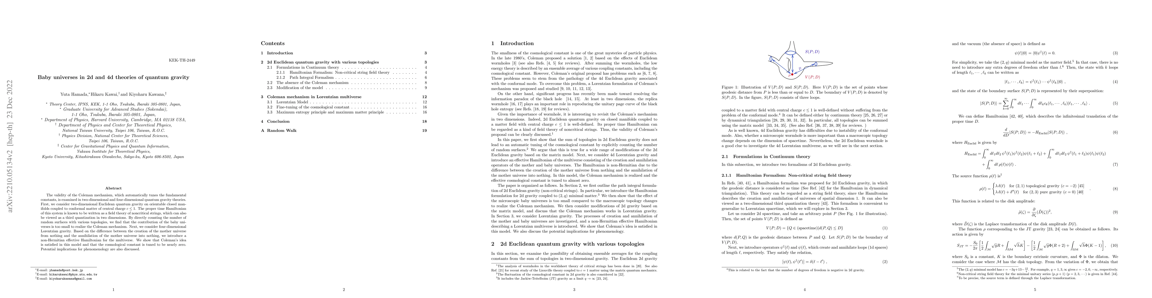 Thumbnail for Baby universes in 2d and 4d theories of quantum gravity