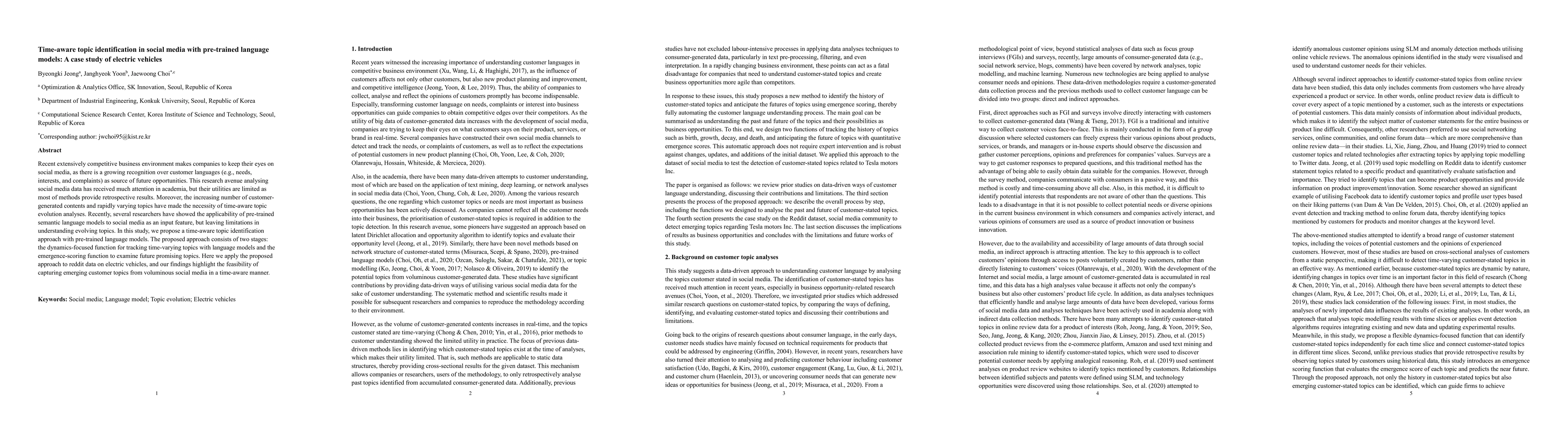 Thumbnail for Time-aware topic identification in social media with pre-trained
  language models: A case study of electric vehicles