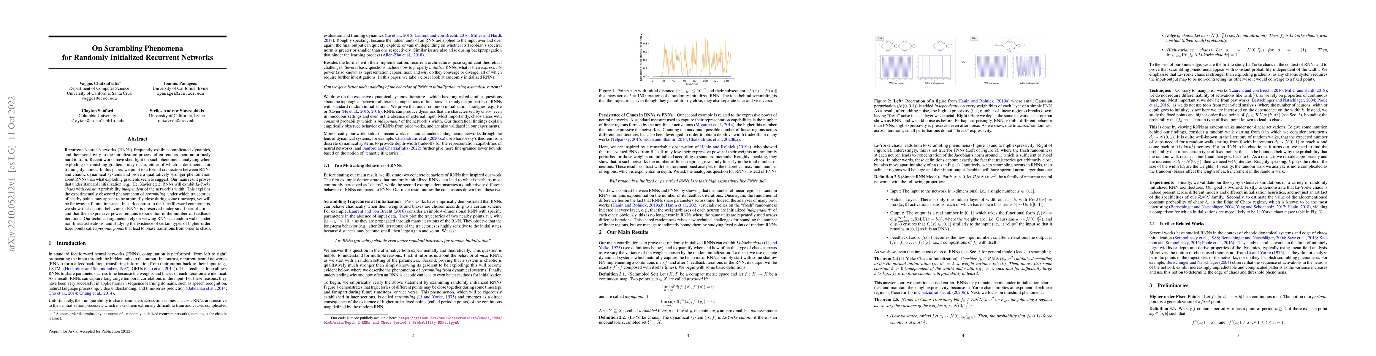 Thumbnail for On Scrambling Phenomena for Randomly Initialized Recurrent Networks