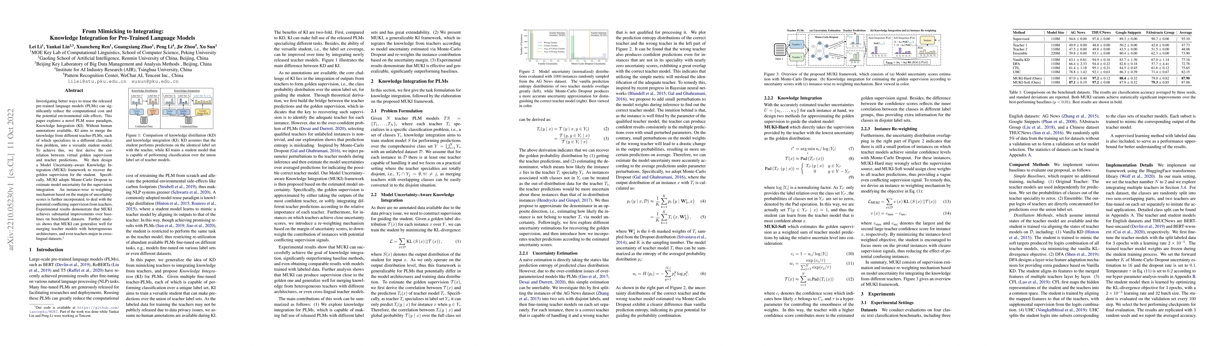 Thumbnail for From Mimicking to Integrating: Knowledge Integration for Pre-Trained
  Language Models