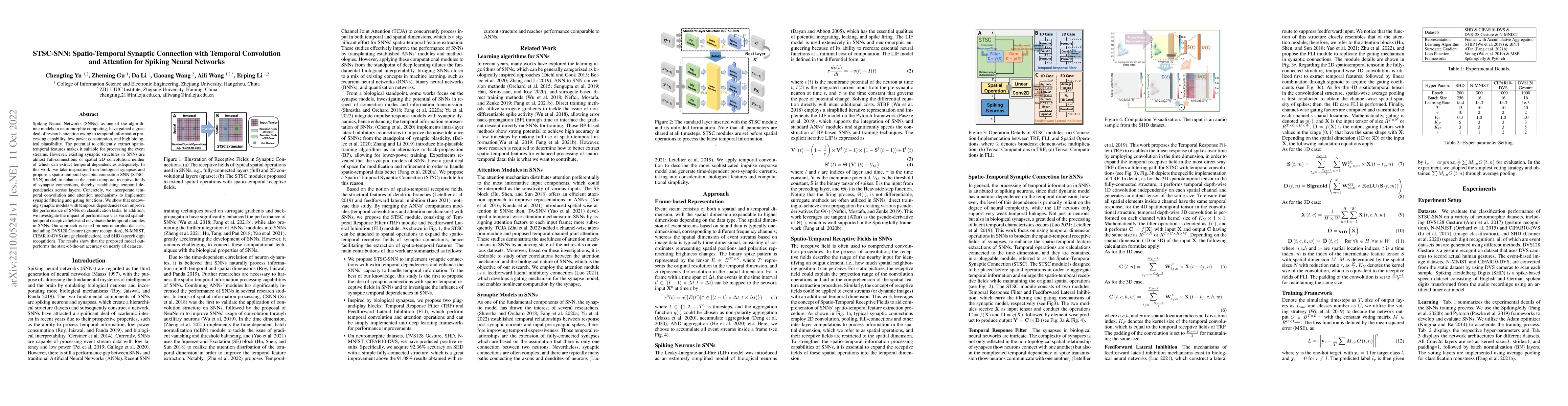 Thumbnail for STSC-SNN: Spatio-Temporal Synaptic Connection with Temporal Convolution
  and Attention for Spiking Neural Networks