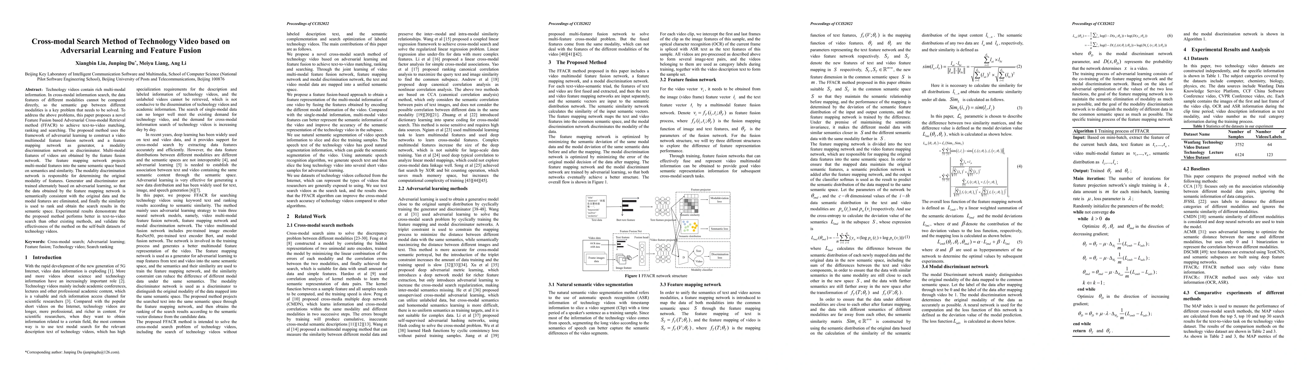 Thumbnail for Cross-modal Search Method of Technology Video based on Adversarial
  Learning and Feature Fusion