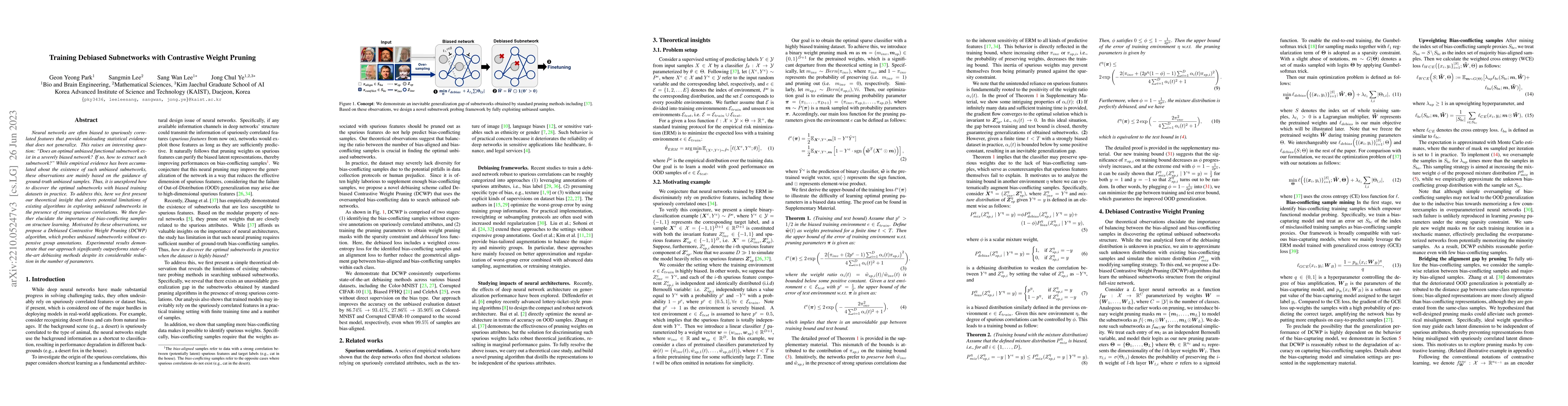 Thumbnail for Training Debiased Subnetworks with Contrastive Weight Pruning
