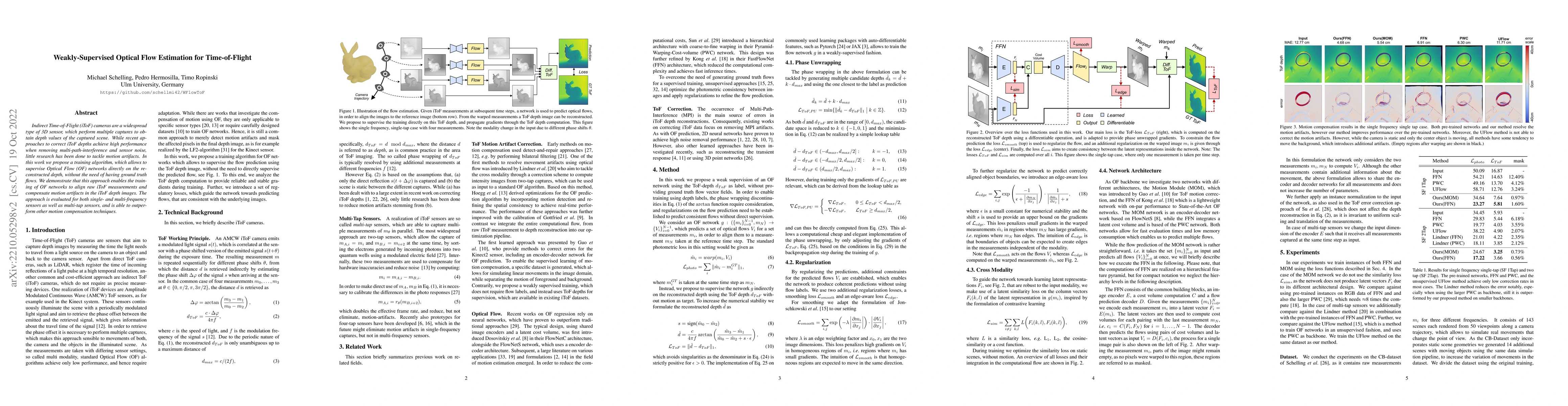 Thumbnail for Weakly-Supervised Optical Flow Estimation for Time-of-Flight