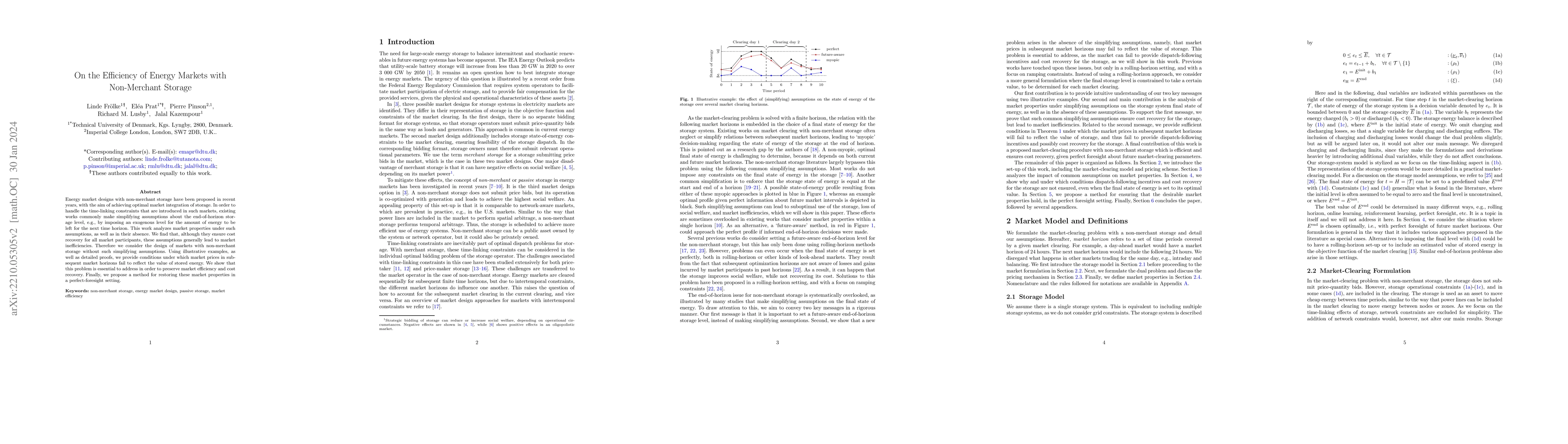 Thumbnail for On the Efficiency of Energy Markets with Non-Merchant Storage