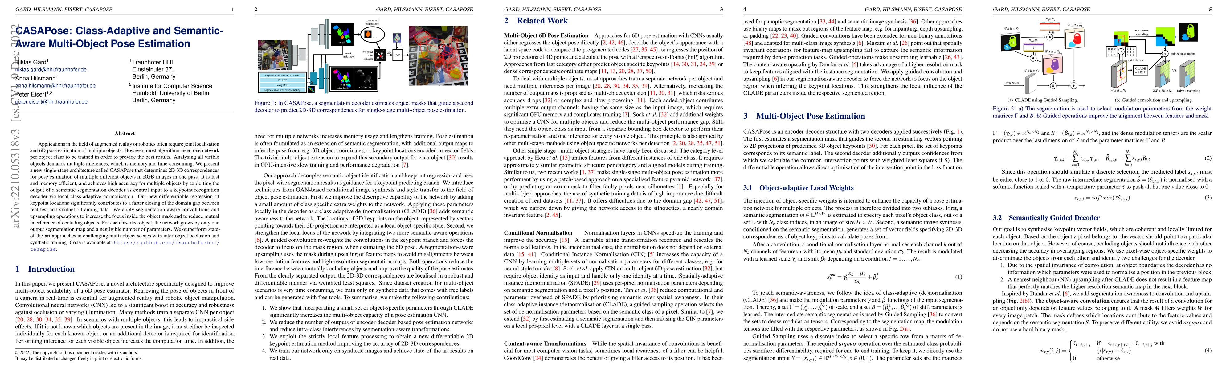 Thumbnail for CASAPose: Class-Adaptive and Semantic-Aware Multi-Object Pose Estimation