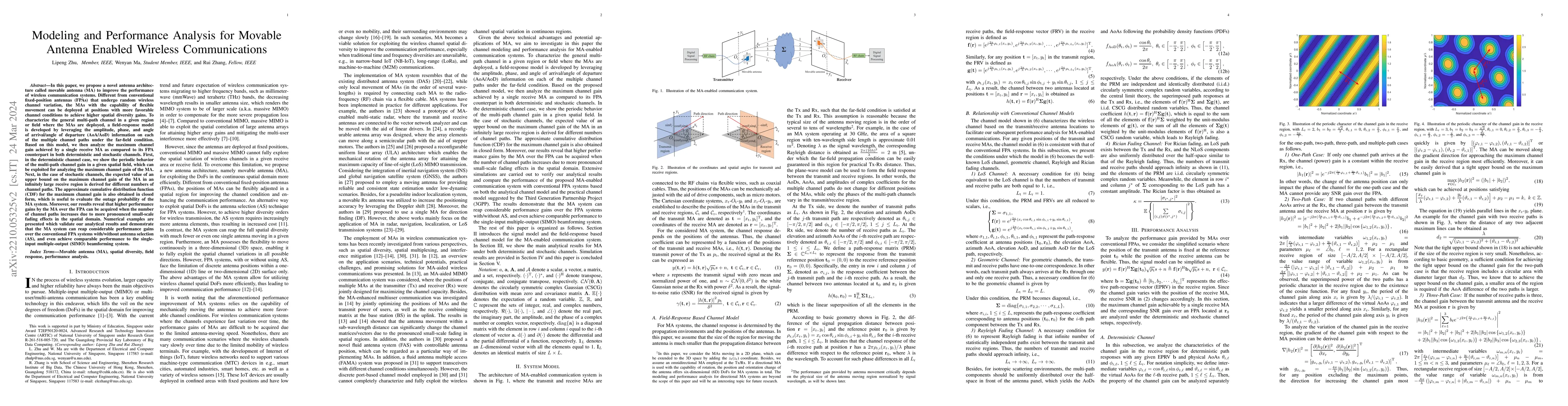 Thumbnail for Modeling and Performance Analysis for Movable Antenna Enabled Wireless
  Communications