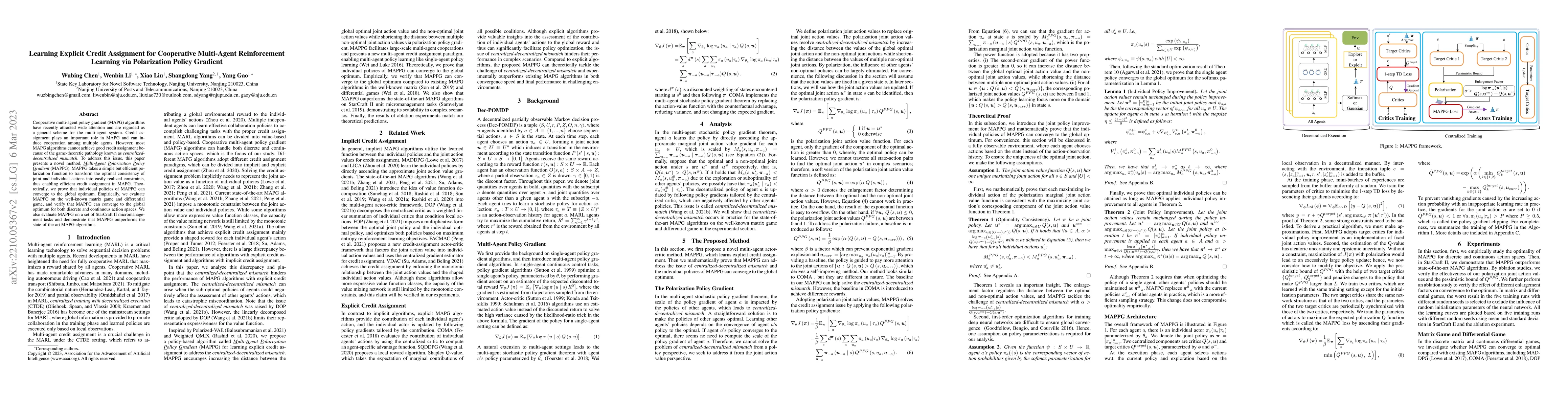 Thumbnail for Learning Explicit Credit Assignment for Cooperative Multi-Agent
  Reinforcement Learning via Polarization Policy Gradient