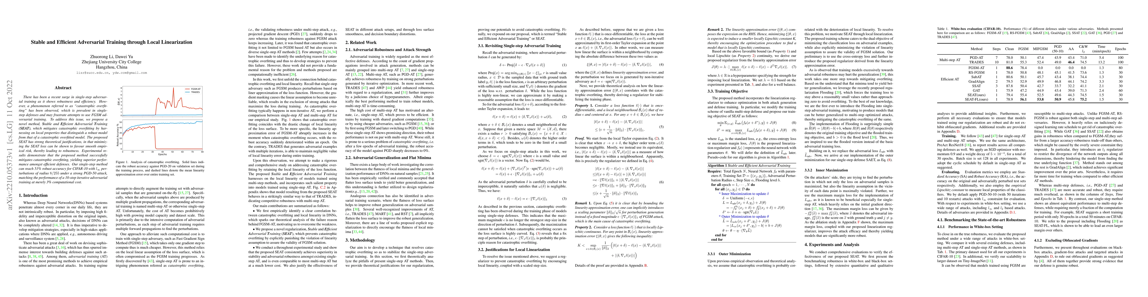 Thumbnail for Stable and Efficient Adversarial Training through Local Linearization