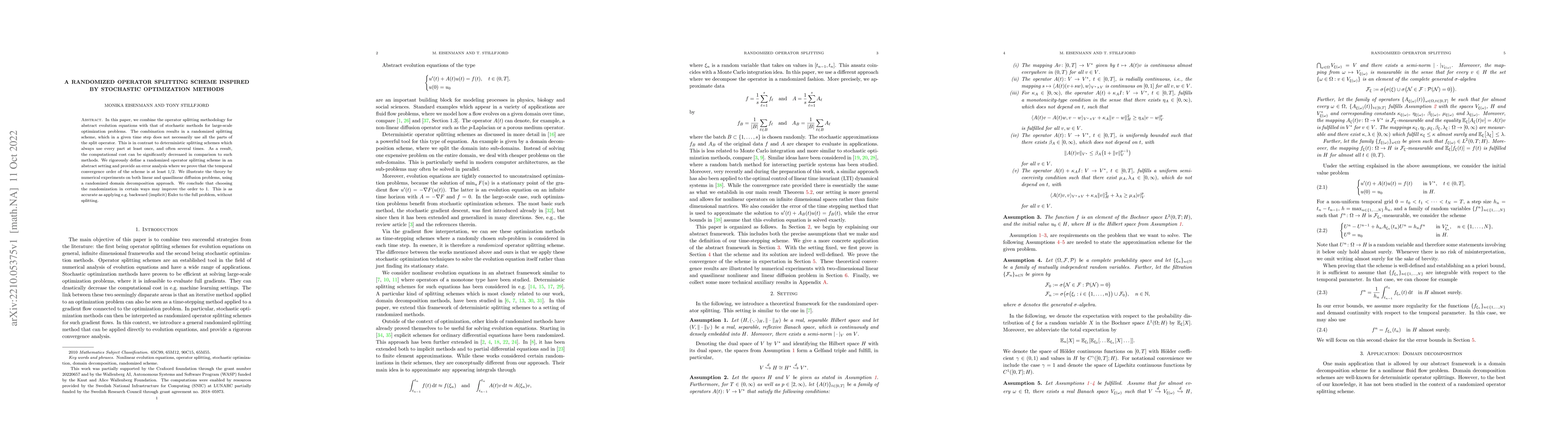 Thumbnail for A randomized operator splitting scheme inspired by stochastic
  optimization methods