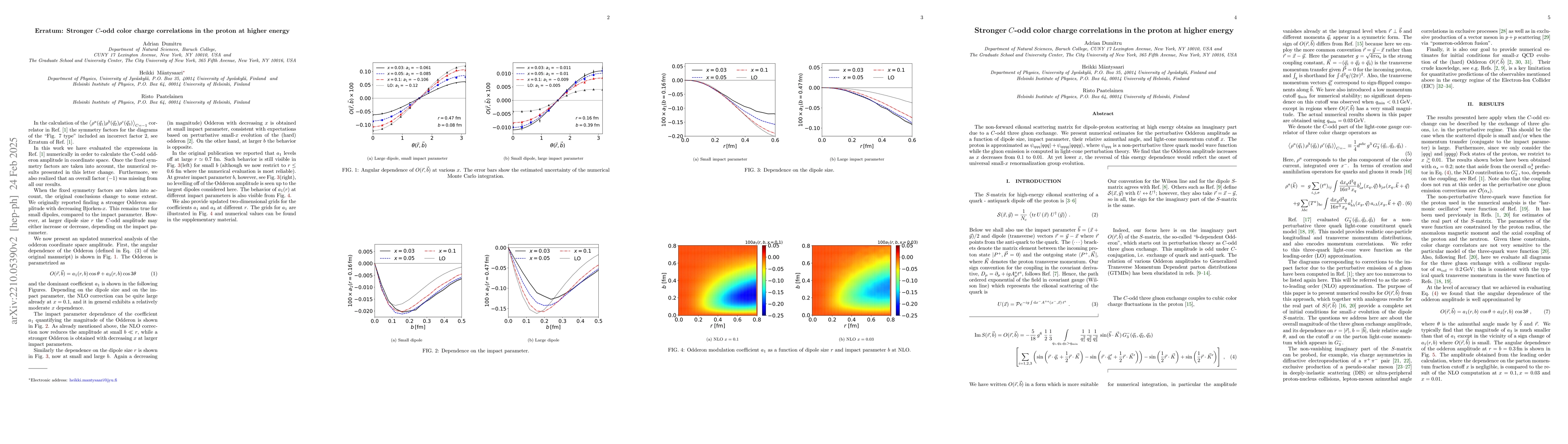 Thumbnail for Stronger $C$-odd color charge correlations in the proton at higher
  energy