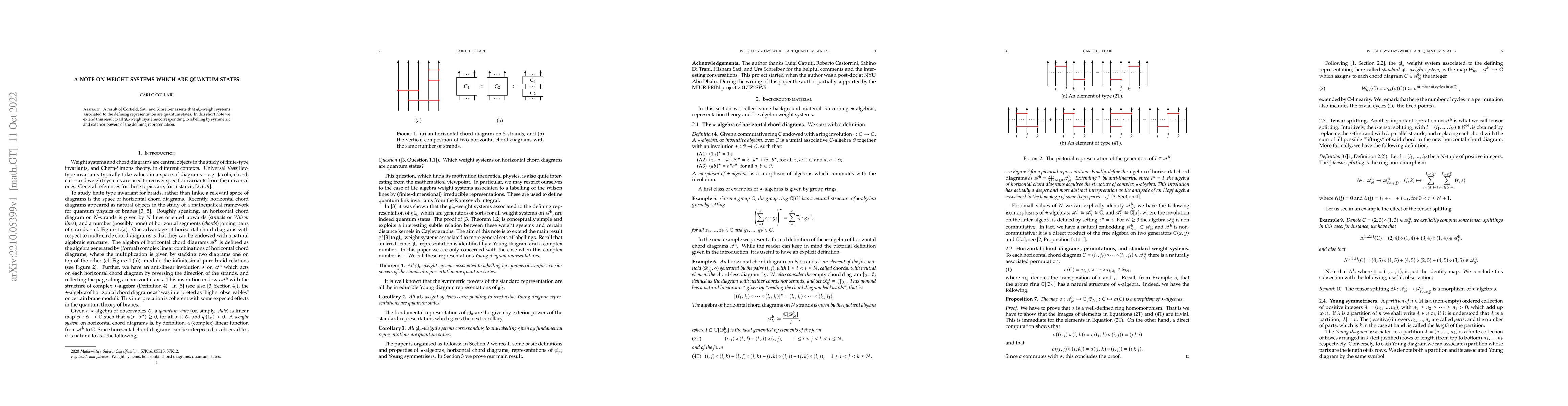 Thumbnail for A note on weight systems which are quantum states