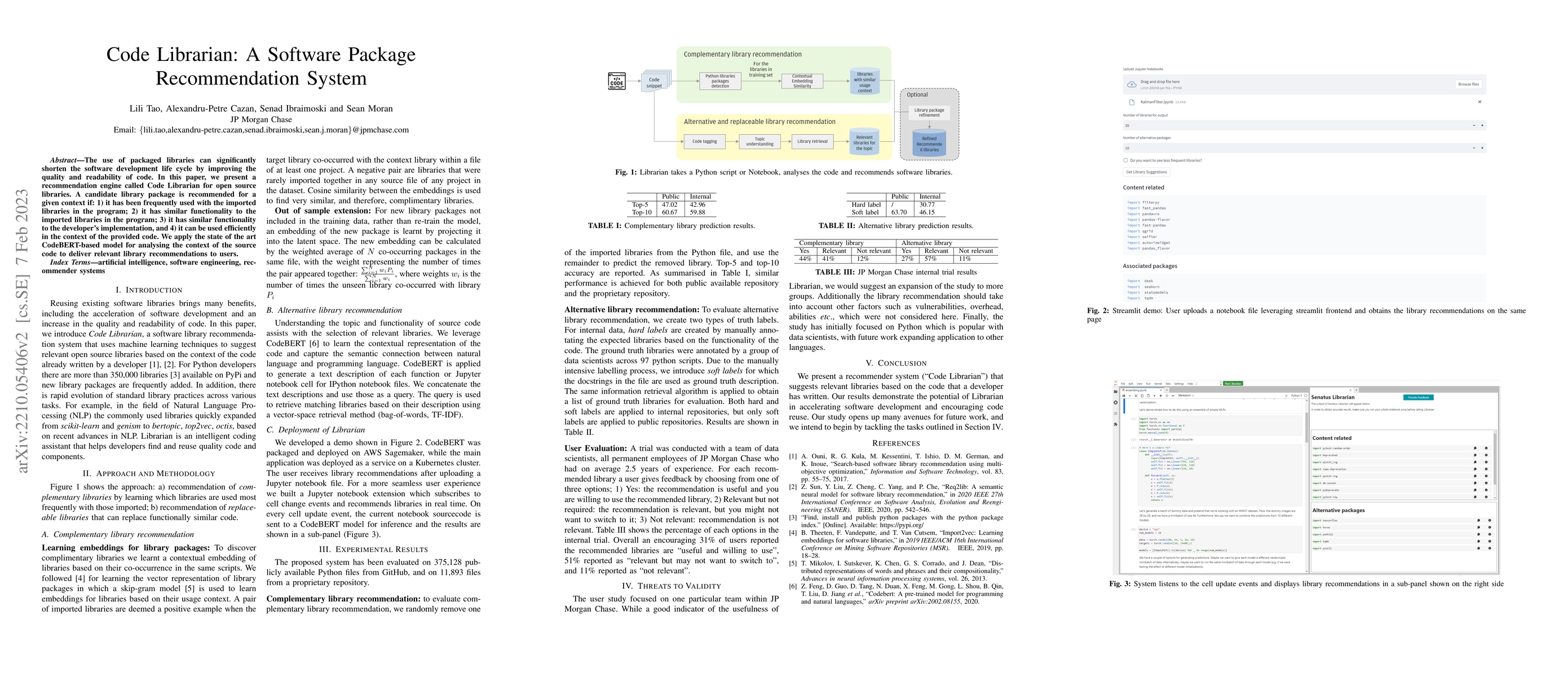Thumbnail for Code Librarian: A Software Package Recommendation System