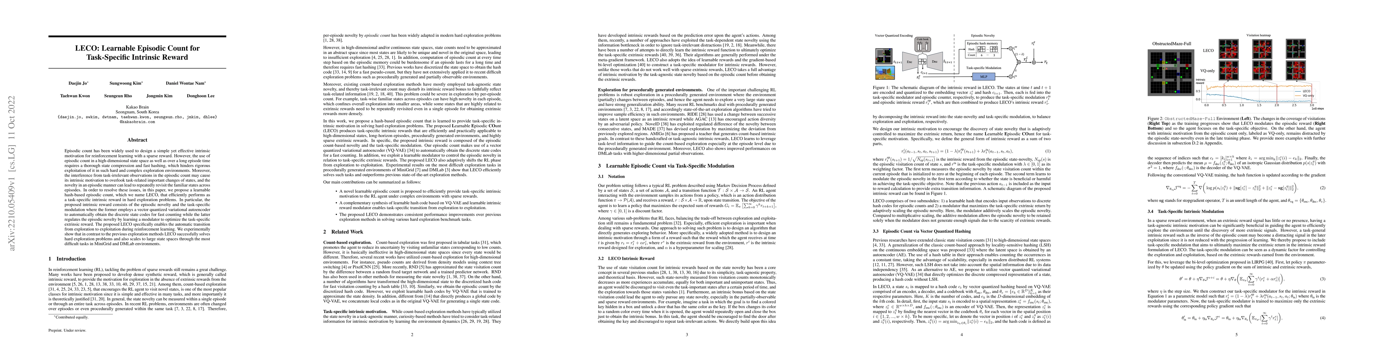 Thumbnail for LECO: Learnable Episodic Count for Task-Specific Intrinsic Reward