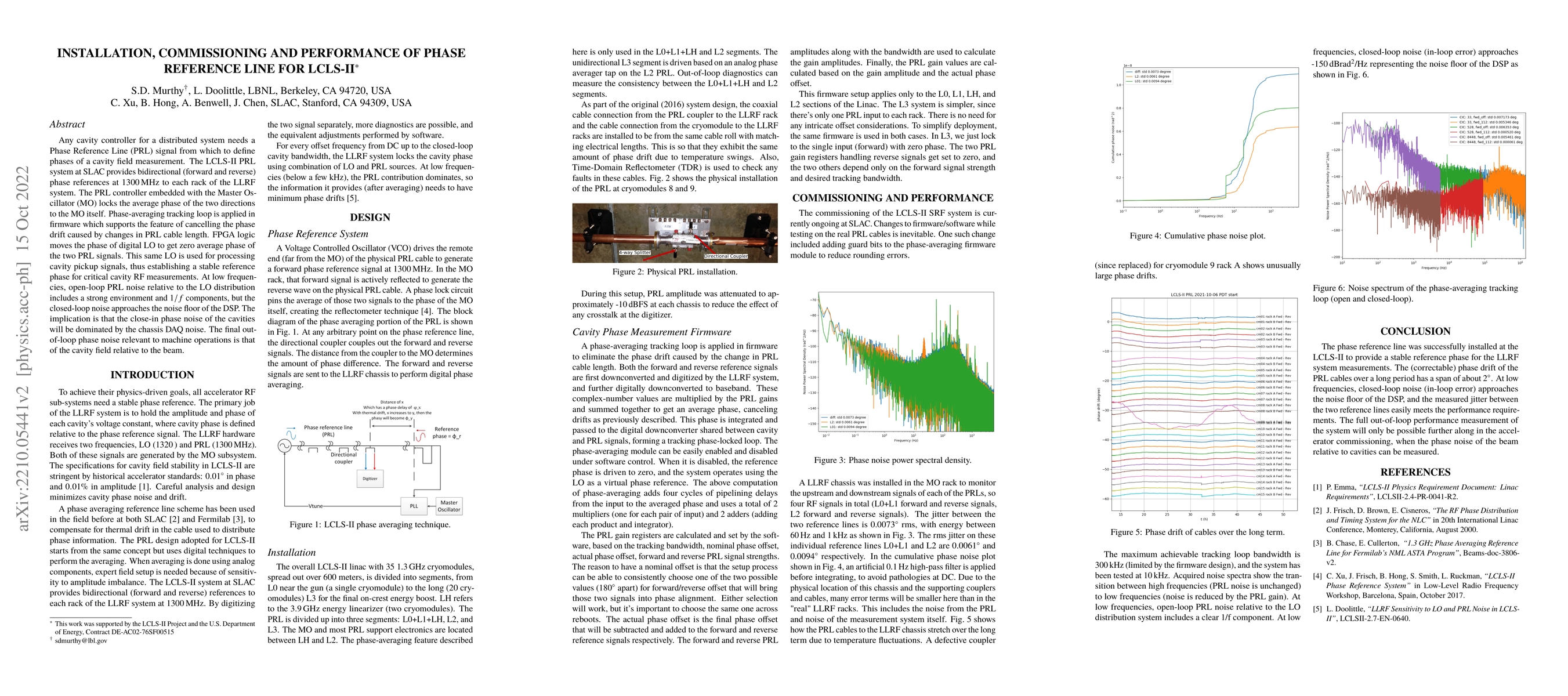 Thumbnail for Installation, Commissioning and Performance of Phase Reference Line for
  LCLS-II