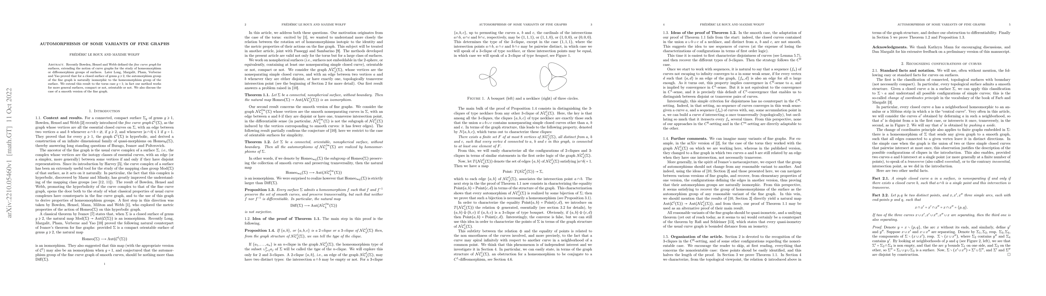 Thumbnail for Automorphisms of some variants of fine graphs