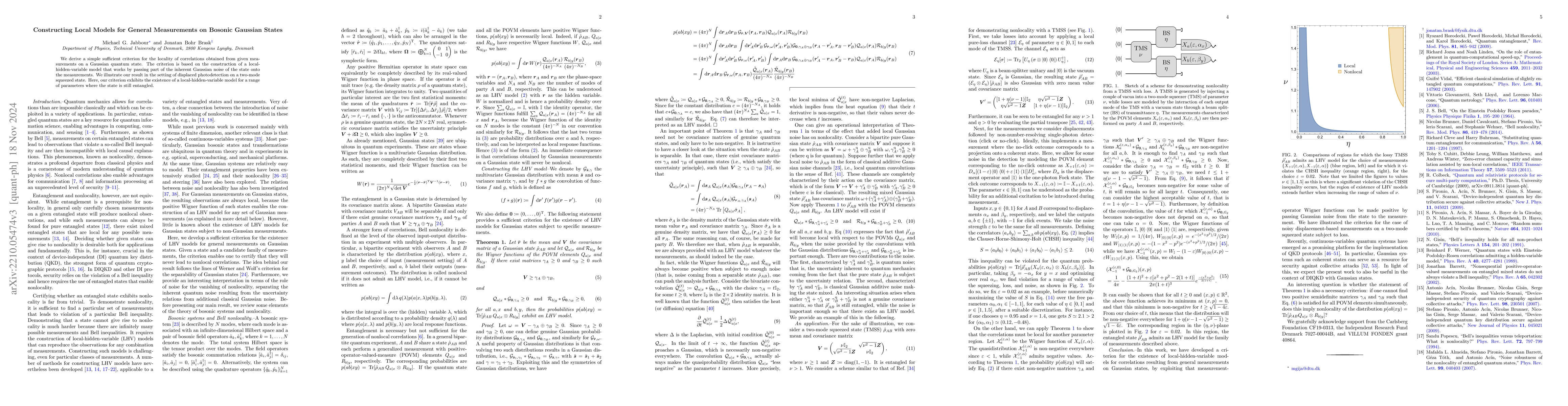 Thumbnail for Constructing local models for general measurements on bosonic Gaussian
  states