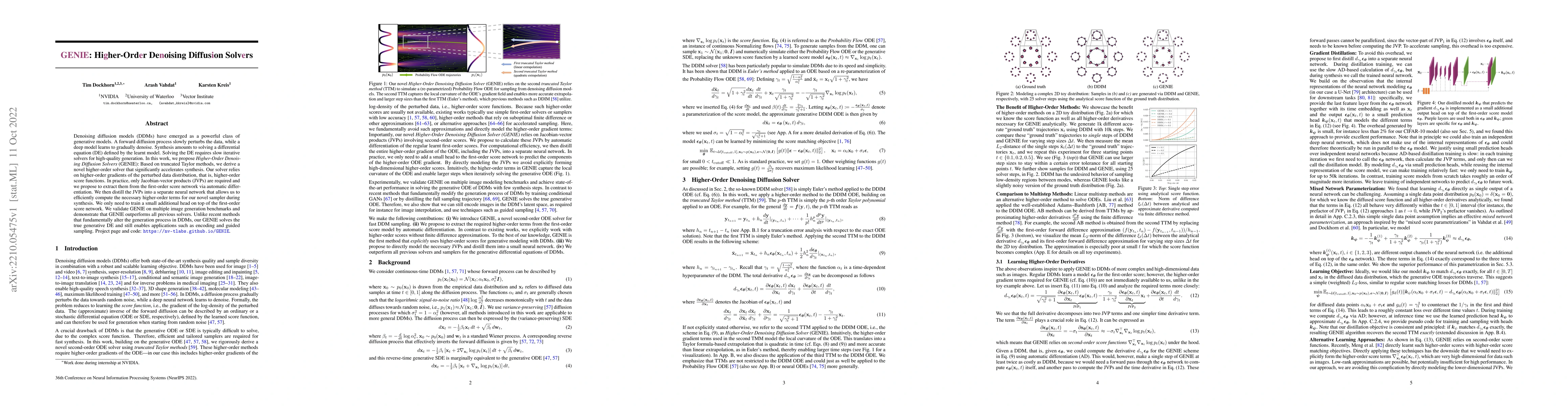 Thumbnail for GENIE: Higher-Order Denoising Diffusion Solvers