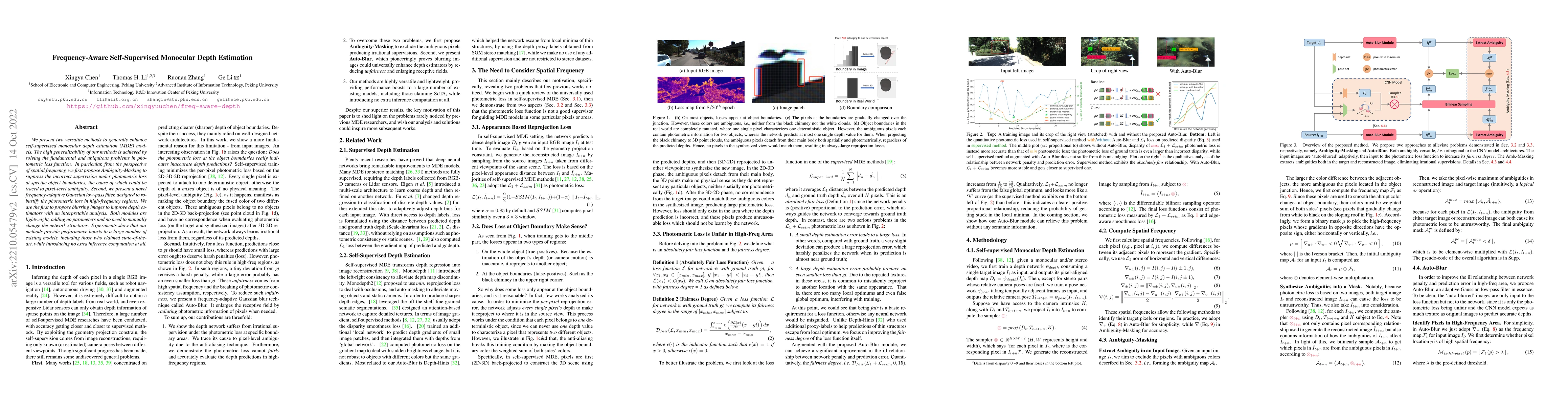 Thumbnail for Frequency-Aware Self-Supervised Monocular Depth Estimation