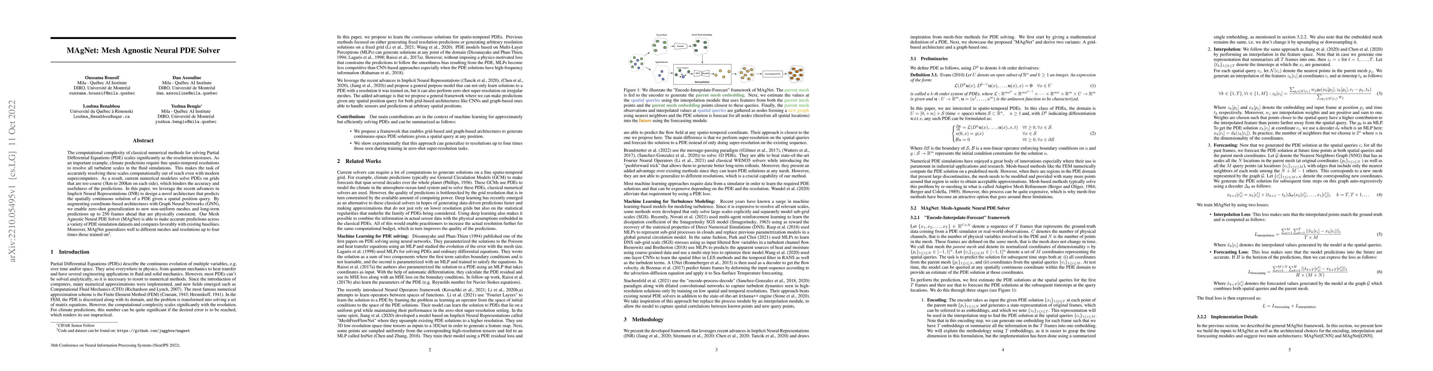 Thumbnail for MAgNet: Mesh Agnostic Neural PDE Solver