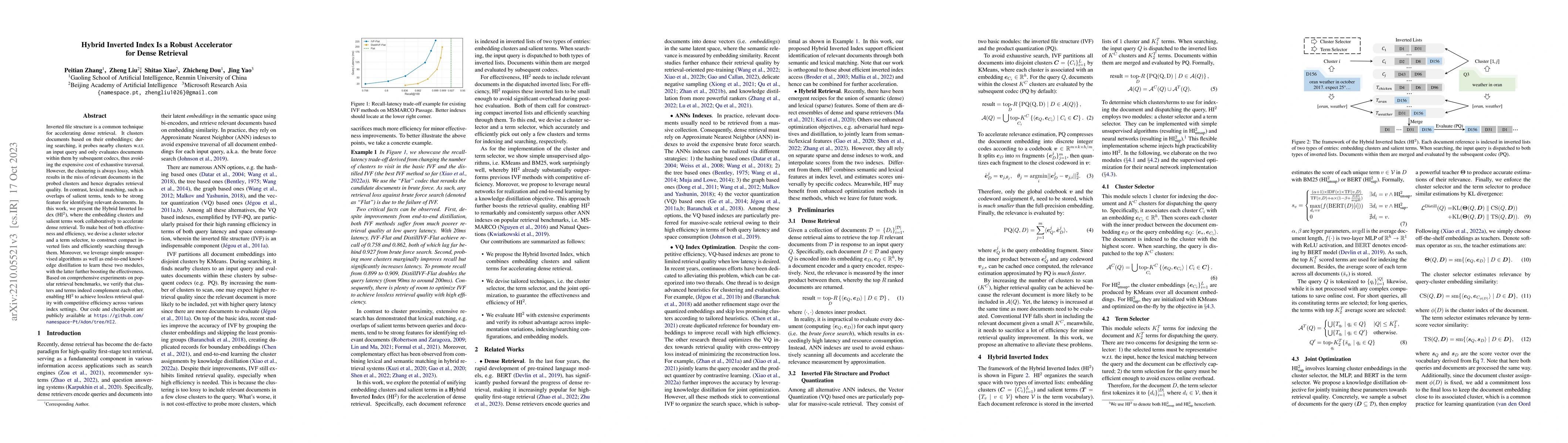 Thumbnail for Hybrid Inverted Index Is a Robust Accelerator for Dense Retrieval