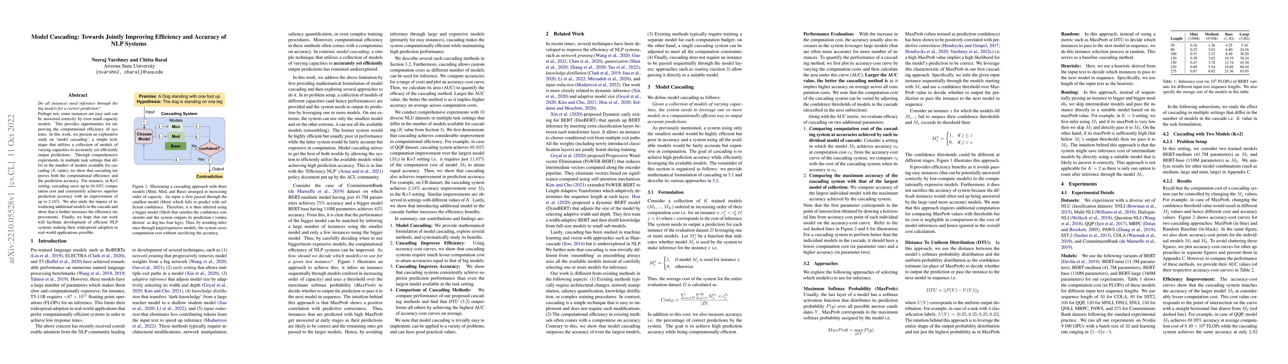 Thumbnail for Model Cascading: Towards Jointly Improving Efficiency and Accuracy of
  NLP Systems