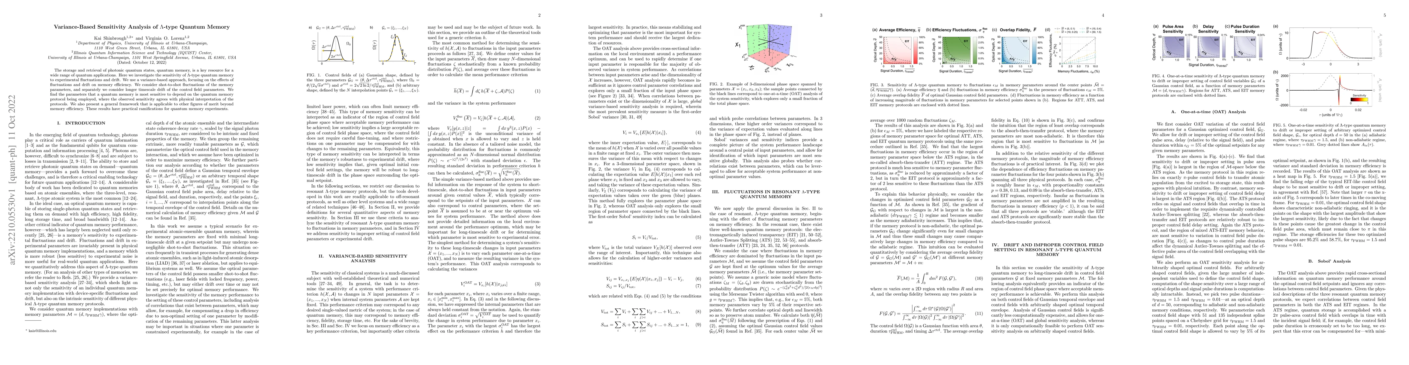 Thumbnail for Variance-Based Sensitivity Analysis of $\Lambda$-type Quantum Memory