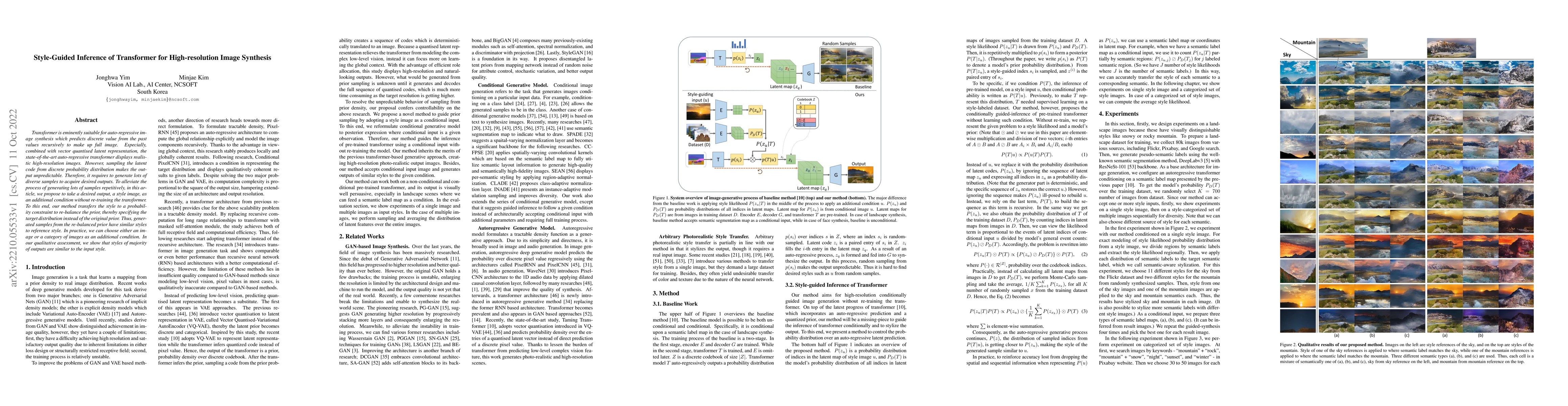 Thumbnail for Style-Guided Inference of Transformer for High-resolution Image
  Synthesis