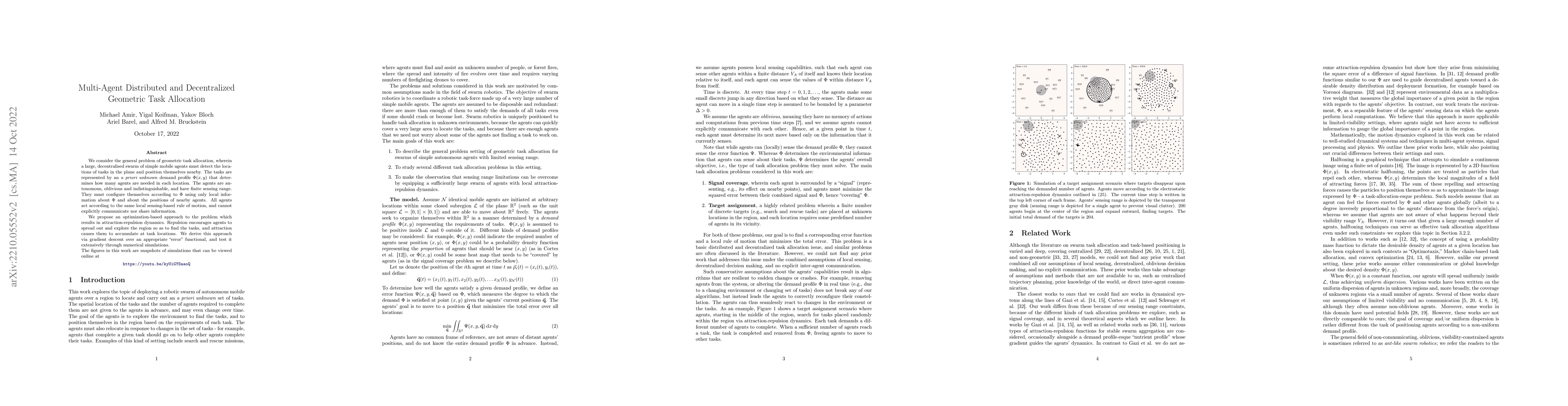 Thumbnail for Multi-Agent Distributed and Decentralized Geometric Task Allocation