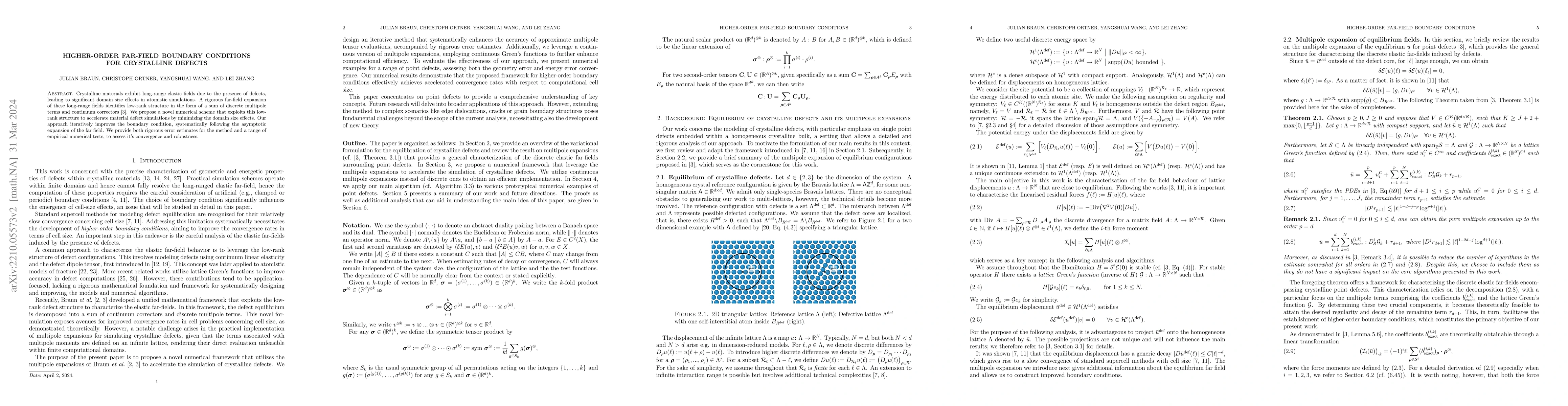 Thumbnail for Higher-order Far-field Boundary Conditions for Crystalline Defects