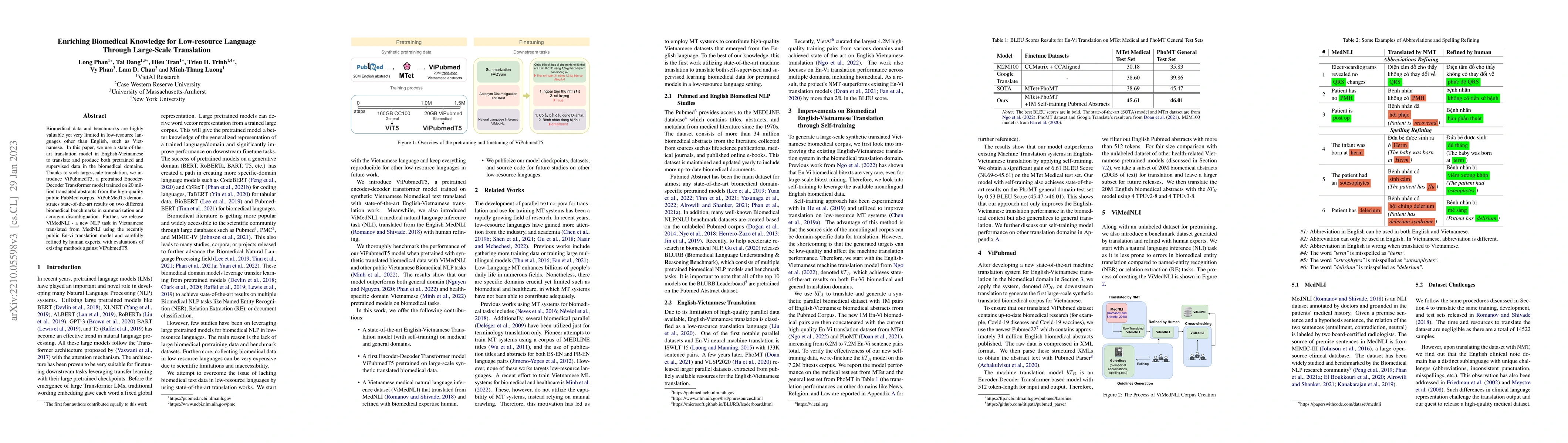 Thumbnail for Enriching Biomedical Knowledge for Low-resource Language Through
  Large-Scale Translation